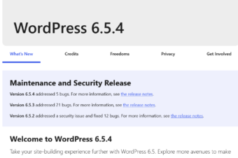 WordPress 6.5.4 Maintenance Release